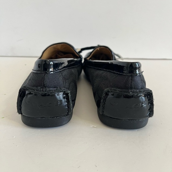 Coach Frida Black Signature Logo Loafer Size 7.5 - Picture 6 of 11